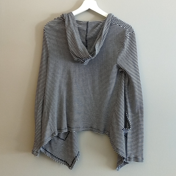 Light Weight Hooded Striped Cardigan - Picture 4 of 4